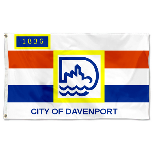 Fyon Davenport, Iowa flag Banner