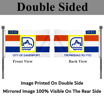 Fyon Davenport, Iowa flag Banner