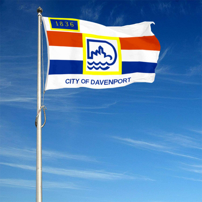 Fyon Davenport, Iowa flag Banner