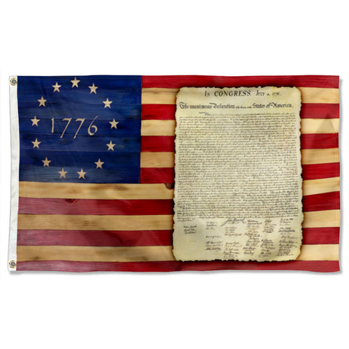Fyon Declaration of Independence 1776 American Flag 41707 Indoor and outdoor banner