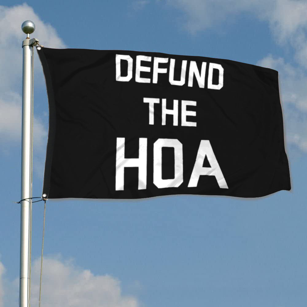 Fyon Defund The HOA Flag Indoor and Outdoor Banner