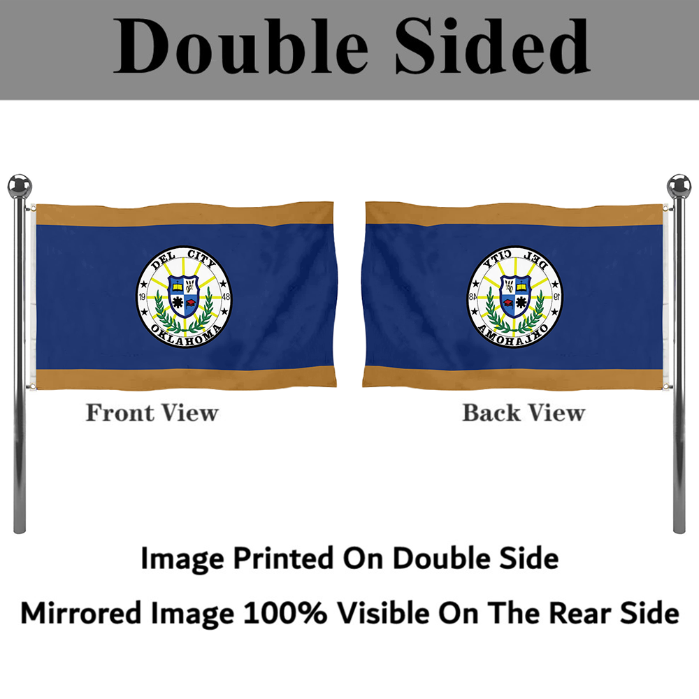 Fyon Del City, Oklahoma flag Banner