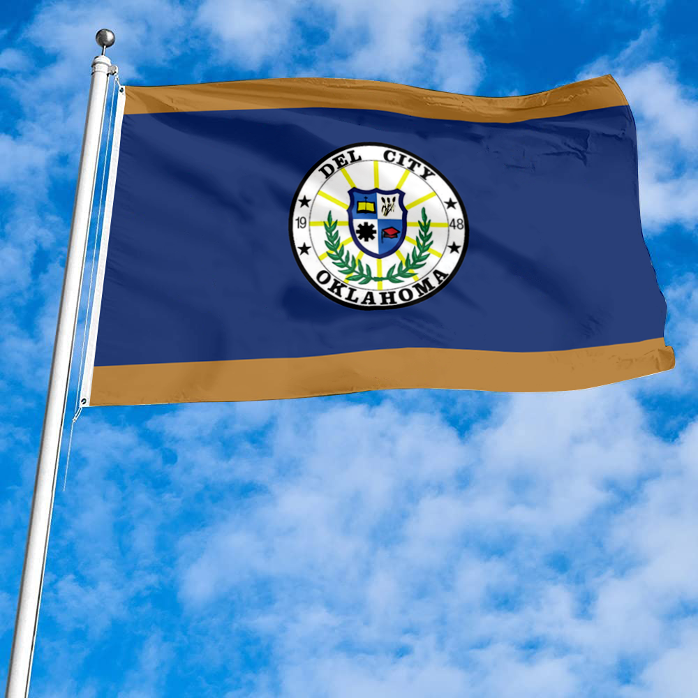 Fyon Del City, Oklahoma flag Banner
