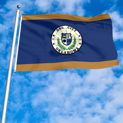 Fyon Del City, Oklahoma flag Banner