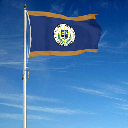 Fyon Del City, Oklahoma flag Banner
