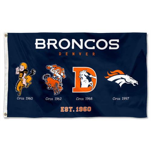Fyon Denver Broncos Football Dorms Flag Banner