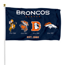 Fyon Denver Broncos Football Dorms Flag Banner