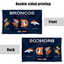 Fyon Denver Broncos Football Dorms Flag Banner