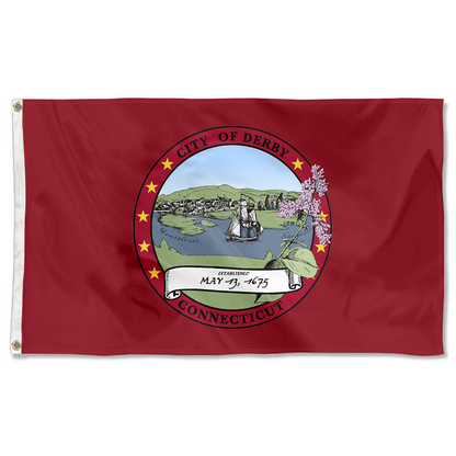 Fyon Derby, Connecticut flag  Banner