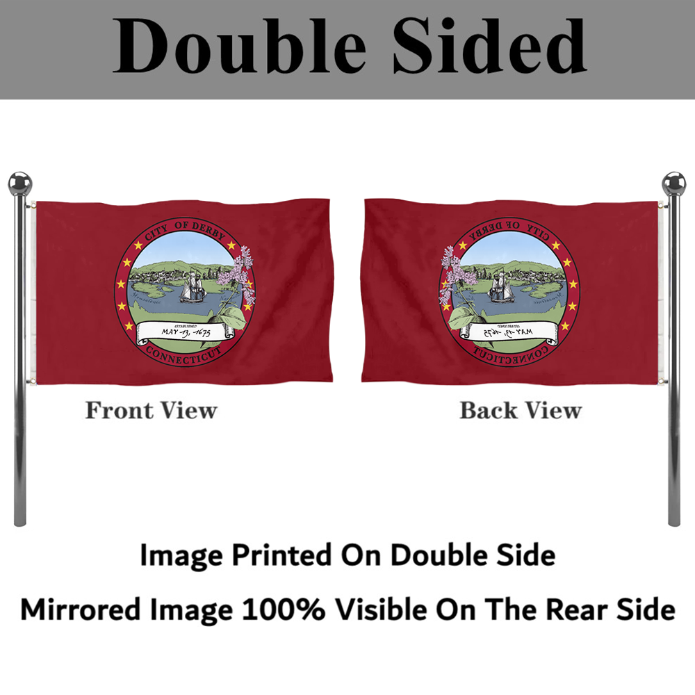 Fyon Derby, Connecticut flag  Banner