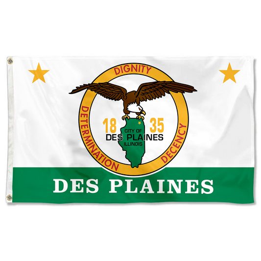 Fyon Des Plaines, Illinois flag Banner