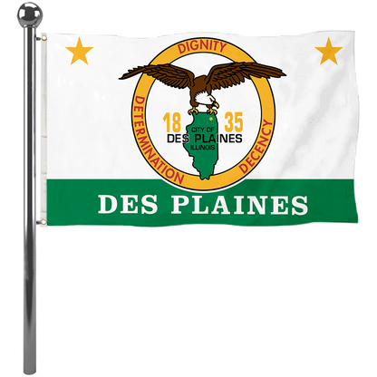 Fyon Des Plaines, Illinois flag Banner