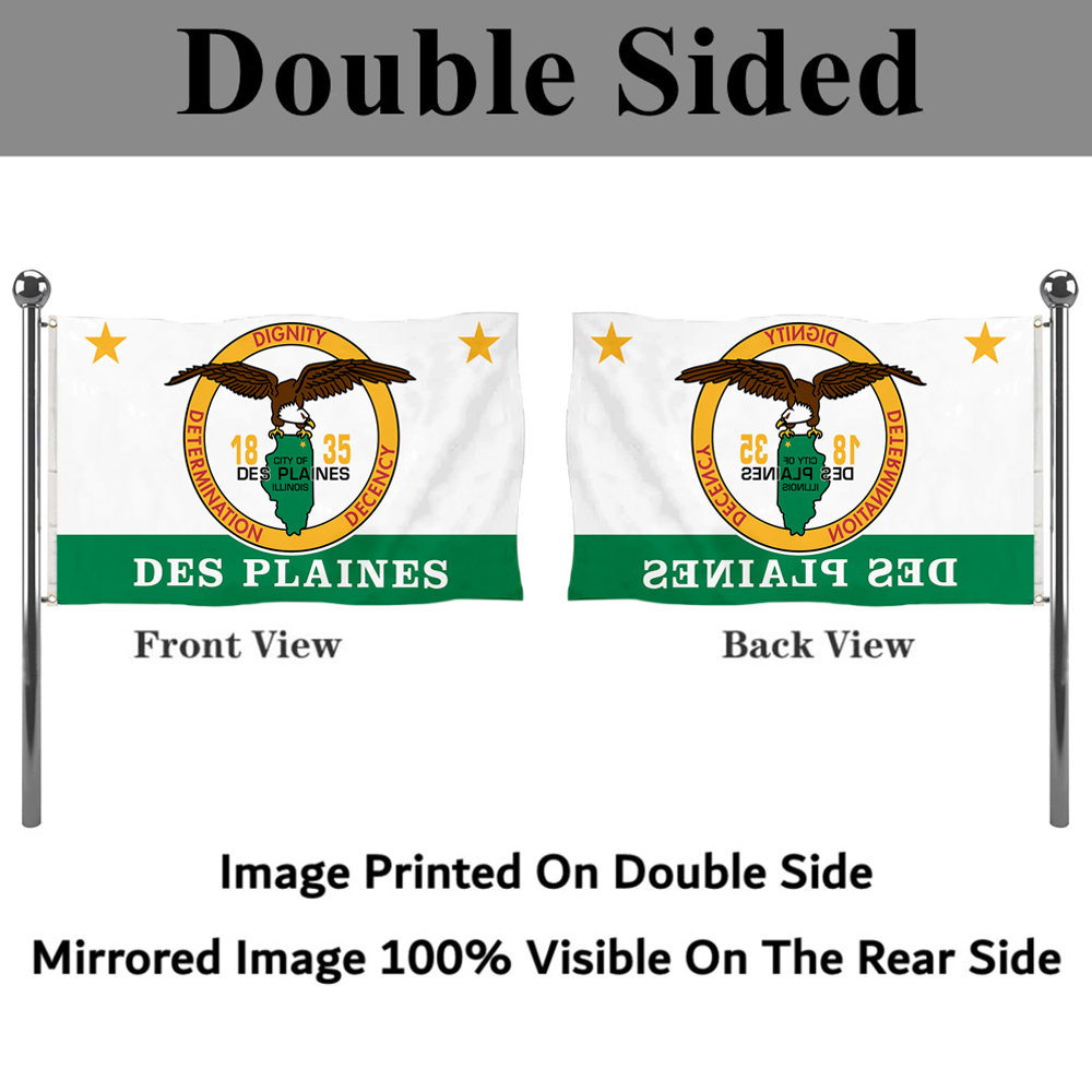Fyon Des Plaines, Illinois flag Banner