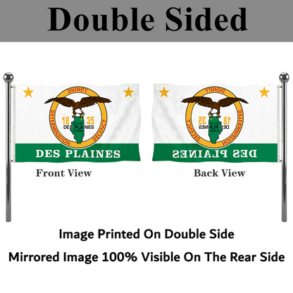 Fyon Des Plaines, Illinois flag Banner