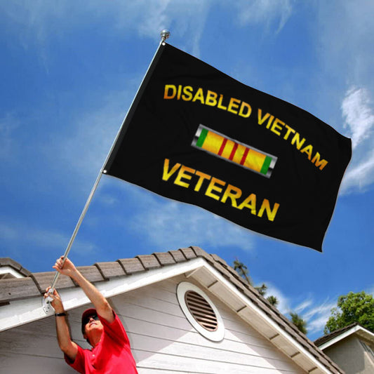 Fyon Disabled Vietnam Veteran Flag Indoor and outdoor banner
