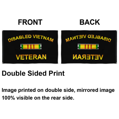 Fyon Disabled Vietnam Veteran Flag Indoor and outdoor banner