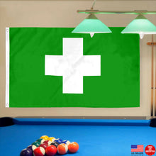 Fyon Dispensary Green Cros Flag  Indoor and outdoor banner