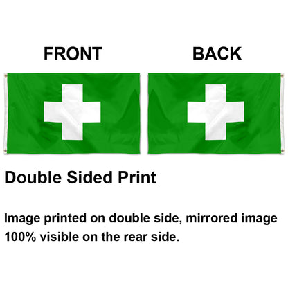 Fyon Dispensary Green Cros Flag  Indoor and outdoor banner