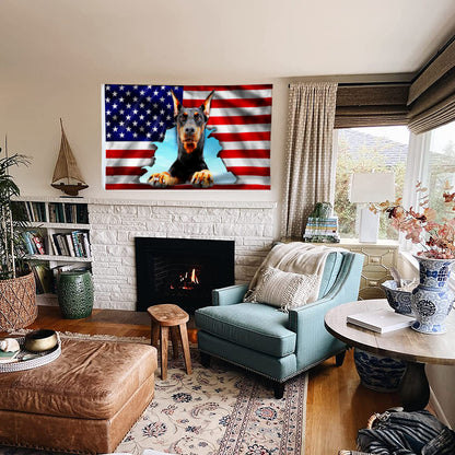 Fyon Dobermann Dog Flag  41412  Indoor and outdoor banner