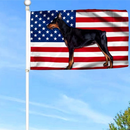 Fyon Dobermann Dog Flag 41413 Indoor and outdoor banner