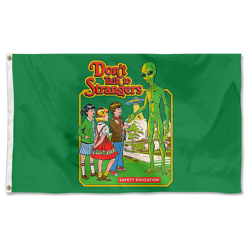 Fyon Don't Talk To Strangers Flag Indoor and outdoor banner