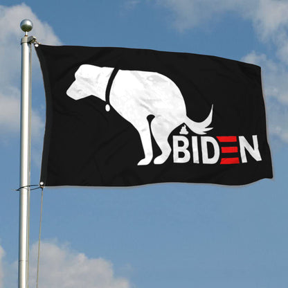 Fyon Donald Trump Biden Flag Dog Indoor and Outdoor Banner