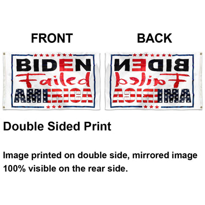 Fyon Donald Trump Biden Flag Failed America Indoor and Outdoor Banner