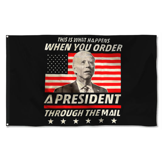 Fyon Donald Trump Biden Flag President Indoor and Outdoor Banner