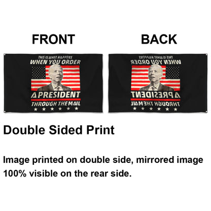 Fyon Donald Trump Biden Flag President Indoor and Outdoor Banner