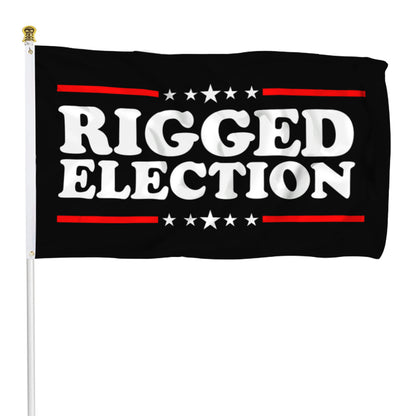 Fyon Donald Trump Flag 2024 Don Jr Fix Rigged Election USA Flag Banner