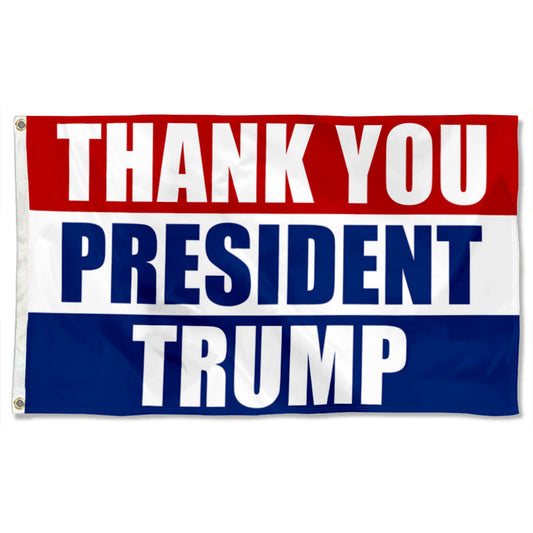 Fyon Donald Trump Flag Thank You President Trump 2024 Flag Banner