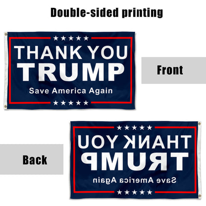 Fyon Donald Trump Flag Thank You Trump Flag Banner