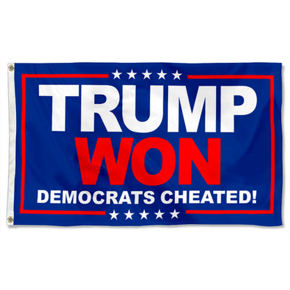 Fyon Donald Trump Won Flag  Indoor and Outdoor Banner