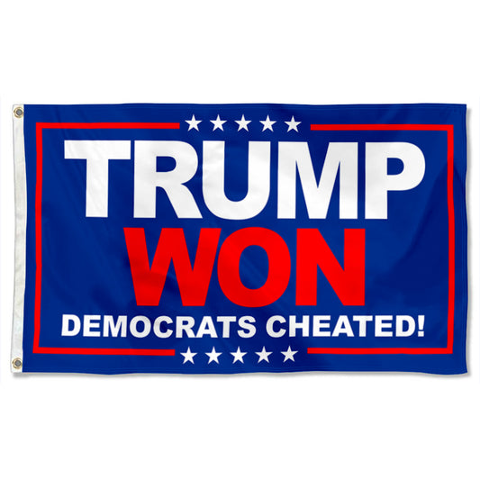 Fyon Donald Trump Won Flag  Indoor and Outdoor Banner