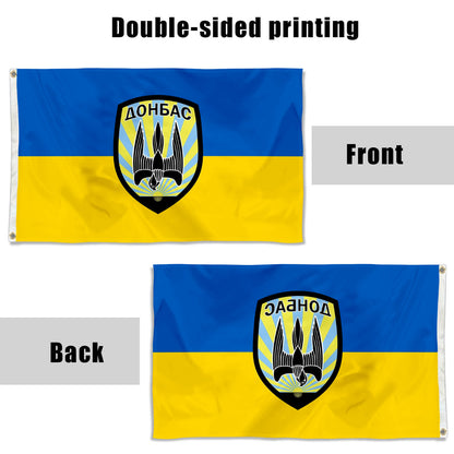 Fyon Donbas Battalion , Ukraine Flag Banner