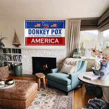 Fyon Donkey Pox The Disease Destroying America Flag  Indoor and Outdoor Banner