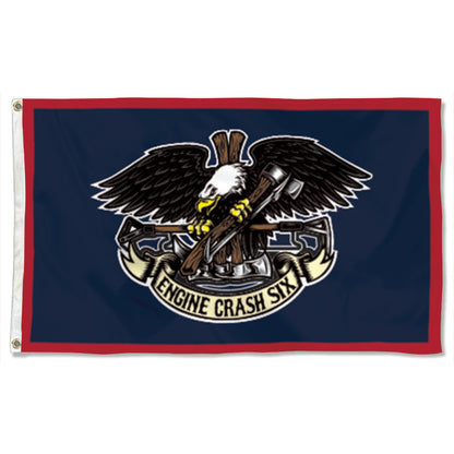 Fyon ENGINE CRASH SIX Flag Banner