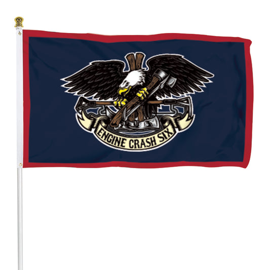 Fyon ENGINE CRASH SIX Flag Banner