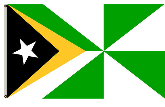 East Tomor banner Dili flag