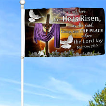 Fyon Easter Jesus He Is Not Here For He Is Risen Flag Banner 41006  Indoor and outdoor banner