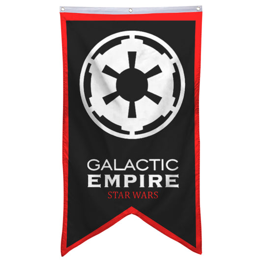 Fyon Star Wars Empire First Order Logo Galactic Republic flag banner 30 x 50 inches Black