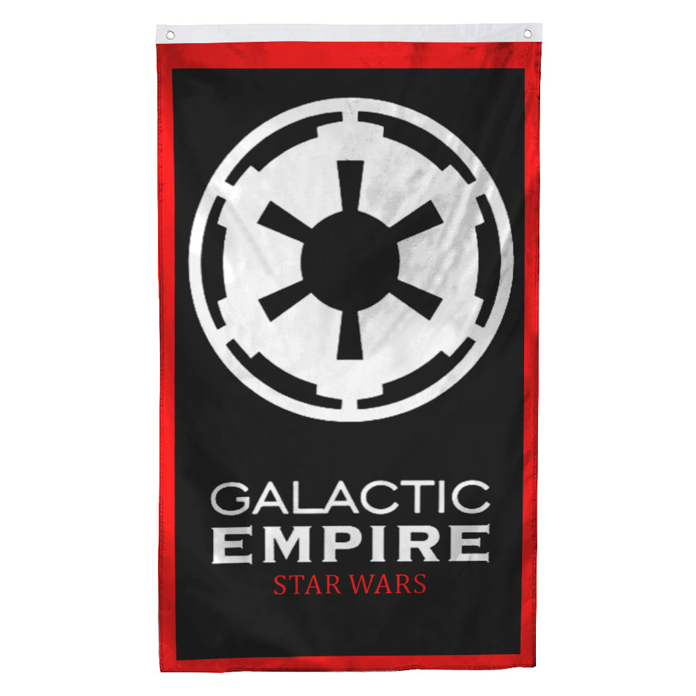 Fyon Star Wars Empire First Order Logo Galactic Republic flag Black Indoor and outdoor banner 32610