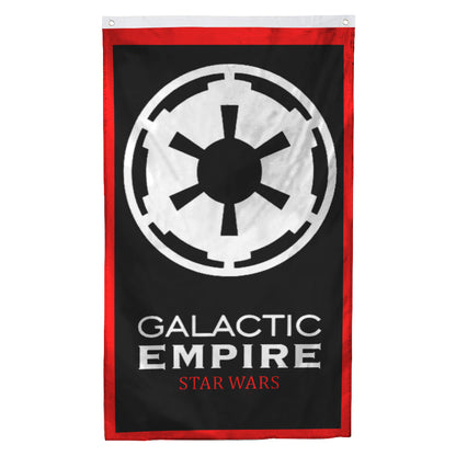 Fyon Star Wars Empire First Order Logo Galactic Republic flag Black Indoor and outdoor banner 32610