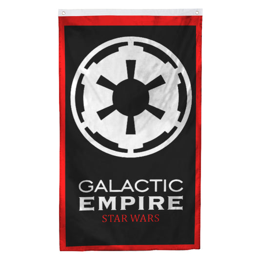 Fyon Star Wars Empire First Order Logo Galactic Republic flag Black Indoor and outdoor banner 32610