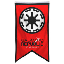 Fyon Star Wars Empire First Order Logo Galactic Republic flag banner 30 x 50 inches Red