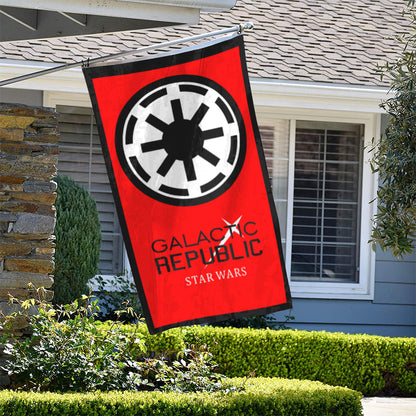Fyon Star Wars Empire First Order Logo Galactic Republic flag Red Indoor and outdoor banner 32611