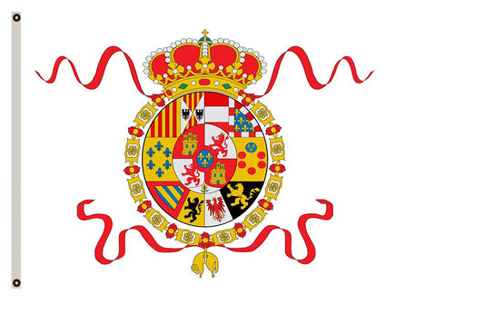 Ensign of the Spanish Navy during the first part of the reign of Carlos III banner landscape flag
