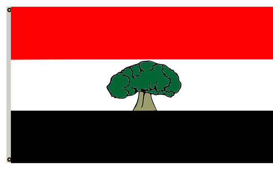 Ethiopian regional banner Oromia Region flag