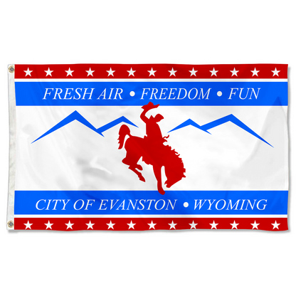 Fyon Evanston, Wyoming flag Banner
