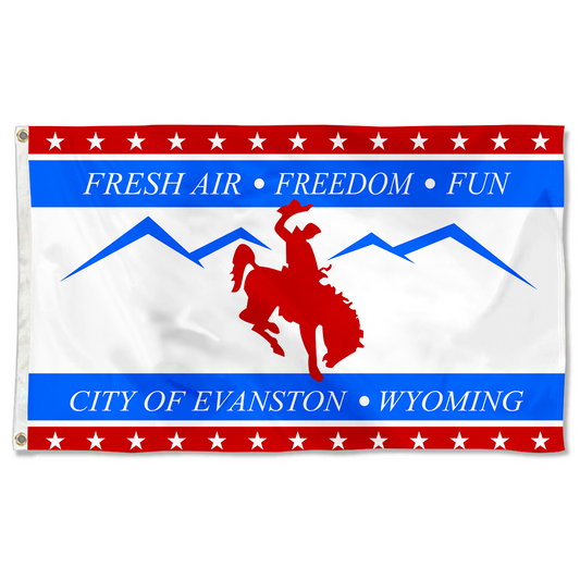 Fyon Evanston, Wyoming flag Banner